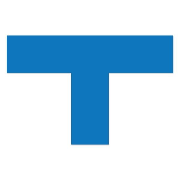 Ergomat DuraStripe Xtreme 4inx6inx2in Tfts Light Blue, 50PK DSX-T4-LB-KIT - main